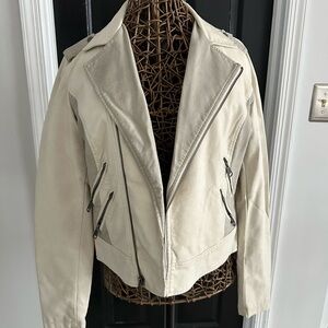 Apt. 9 Women's Beige Leather Jacket